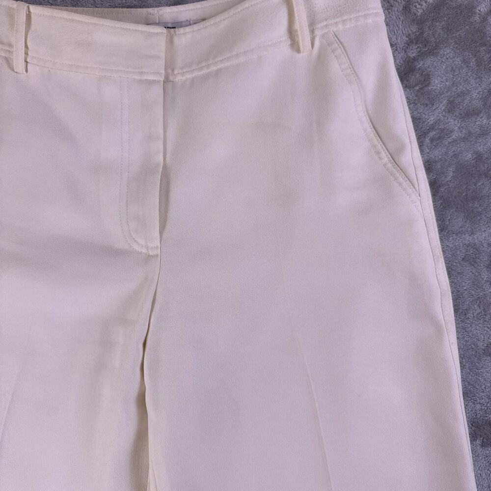 T by Alexander Wang Wide Leg Pants Women’s Size 6 White High Rise Trouser - Picture 3 of 7